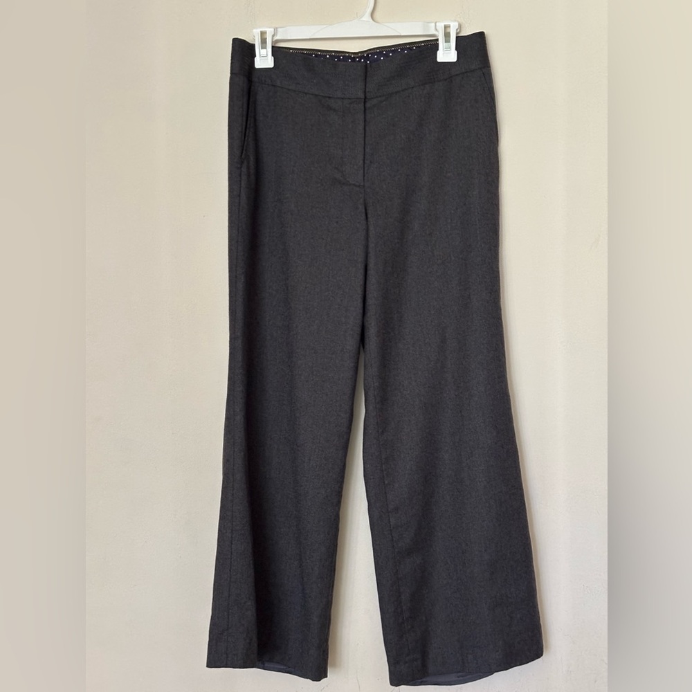 J.Crew Original Fit Grey Wool Women’s Pants Size 6